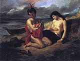 Eugene Delacroix Famous Paintings - The Natchez
